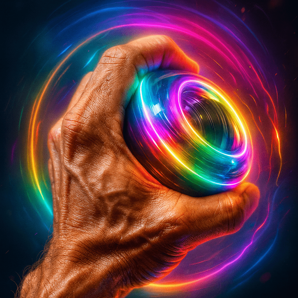 StrongOrb wrist trainer used to strengthen wrists, improve forearm stability, and build grip control through circular resistance training